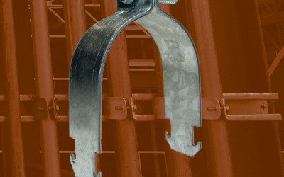 Abrazadera Unicanal 4 x 2 de acero