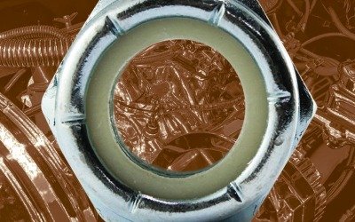 Tuerca hexagonal de seguridad con inserto nylon