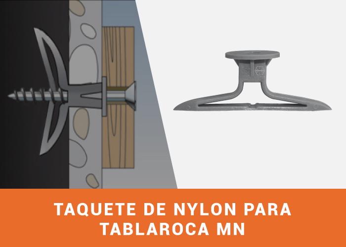 Taquete de Nylon para Tablaroca