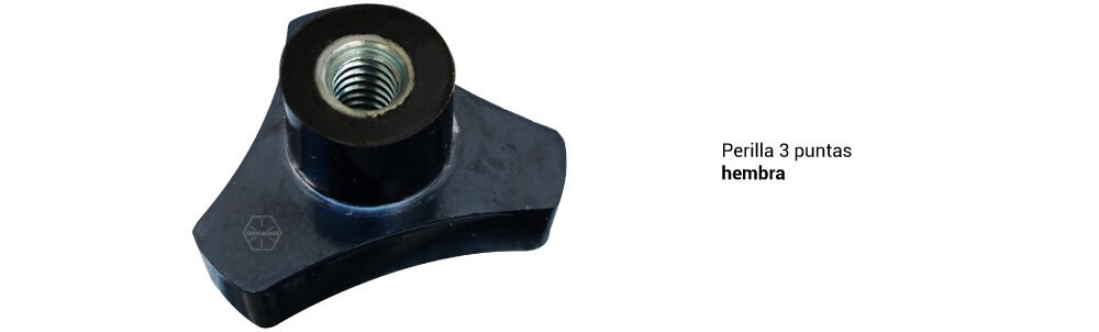 Perilla 3 puntas hembra