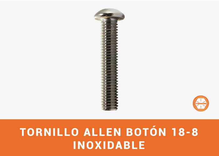 Tornillo Allen Botón 18-8 Inox