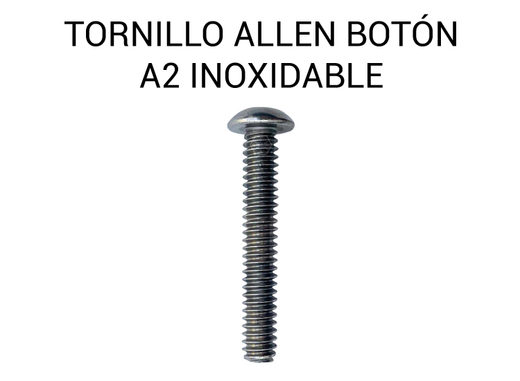Tornillo Allen Botón A2 inox
