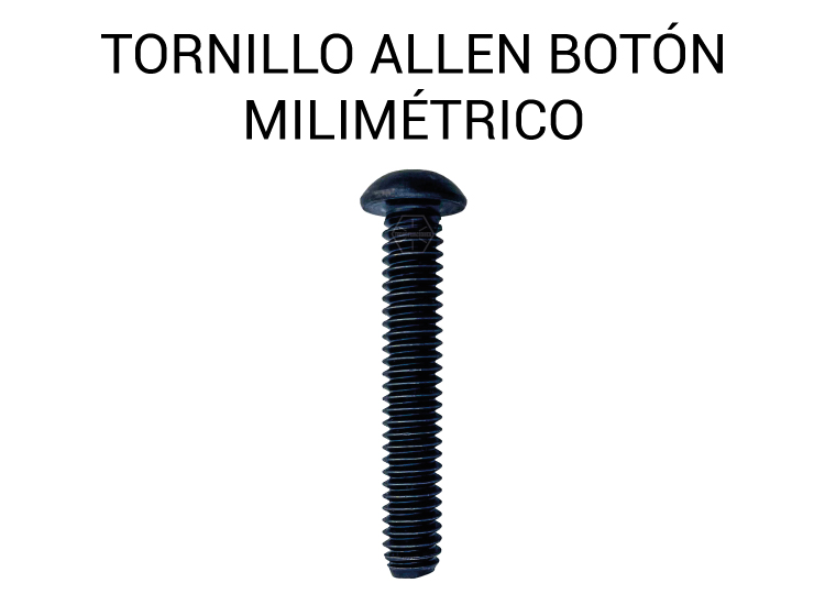 Tornillo Allen Botón milimétrico