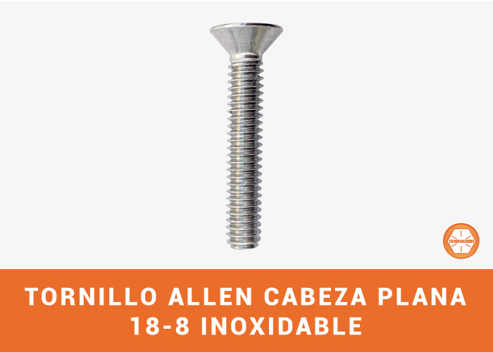 Tornillo Allen Cabeza Plana 18-8 Inox
