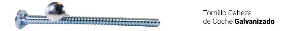 Tornillo cabeza de coche Galvanizado