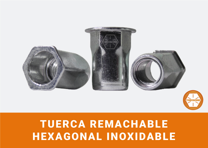 Tuerca Remachable Hexagonal Inoxidable-image