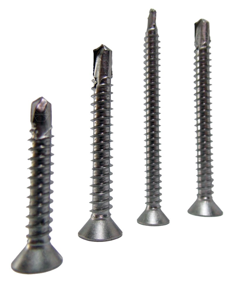 Tornillo Ph Cabeza Plana Inoxidable con Punta de Broca