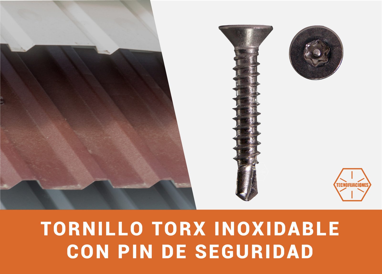 Tornillo Torx Inoxidable con Pin de Seguridad-image