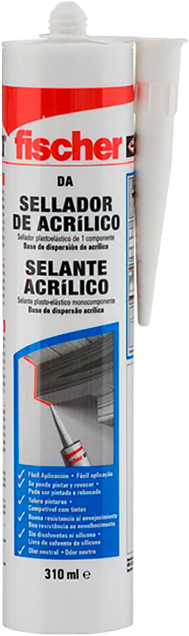 Silicón acríclico Fischer pintable