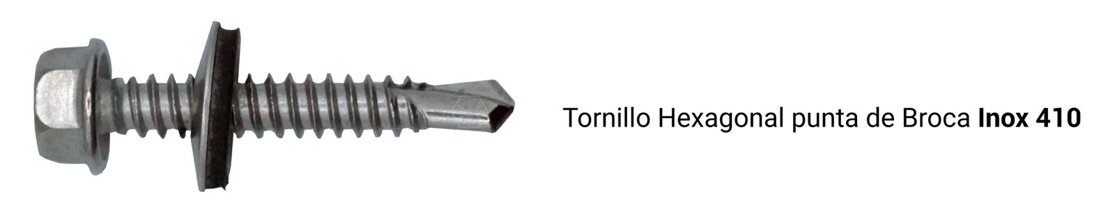 Tornillo hexagonal punta de broca inoxidable 410