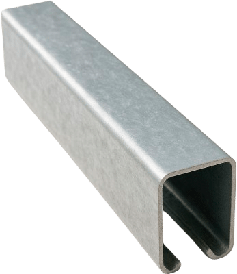 Galvanizado liso Riel unicanal 4x4 y 4x2