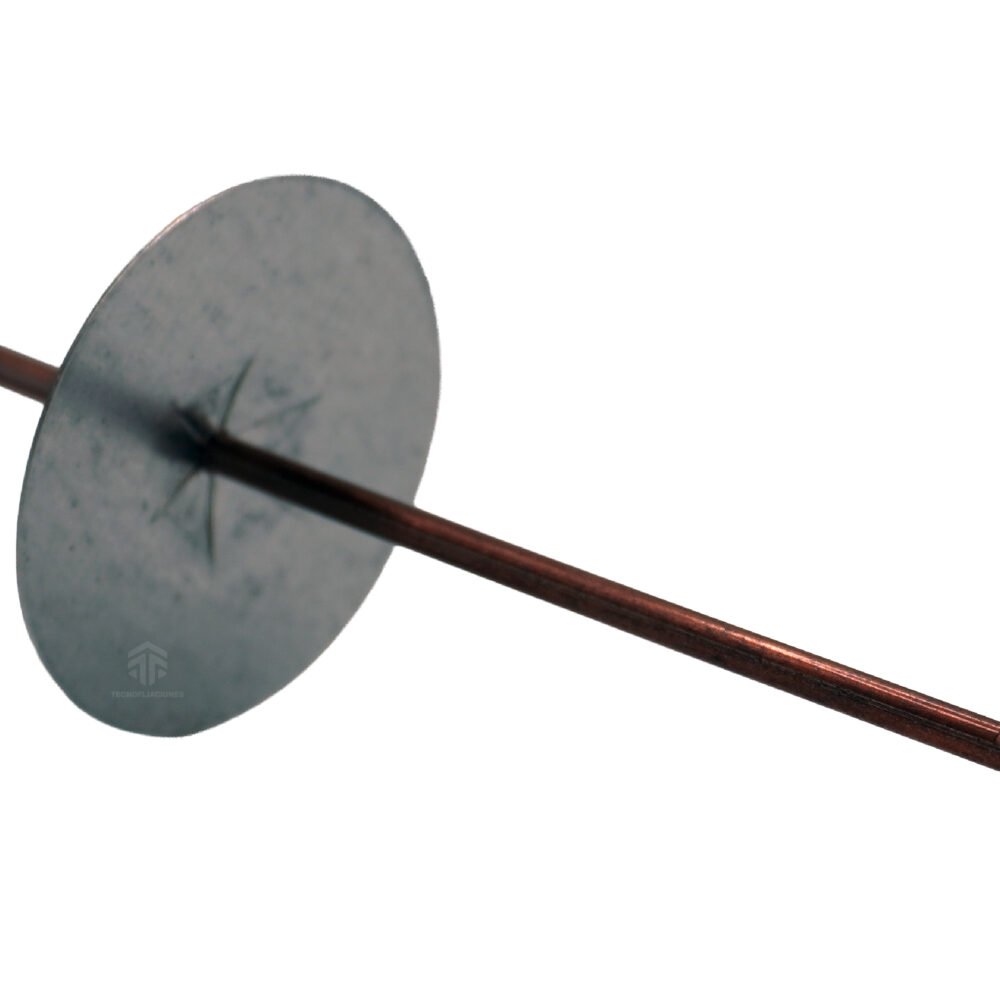 Clavo cobrizado soldable con arandela redonda