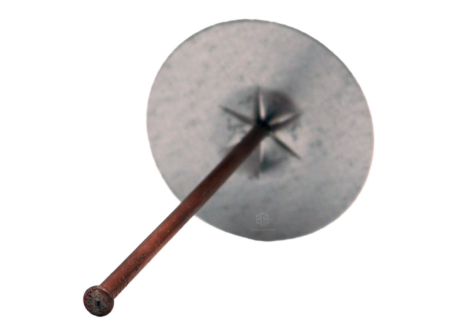 Clavo cobrizado soldable con arandela redonda Clavo cobrizado soldable con arandela redonda