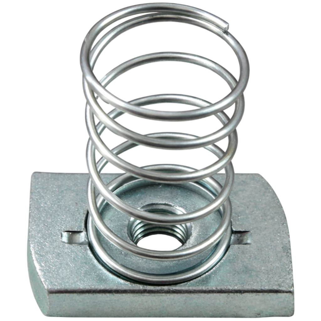 Tuerca con resorte para unicanal