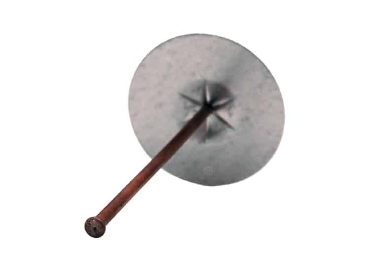 Clavo cobrizado soldable con arandela redonda Clavo cobrizado soldable con arandela redonda