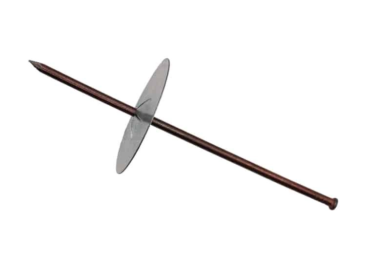 Clavo cobrizado soldable con arandela redonda Clavo cobrizado soldable con arandela redonda