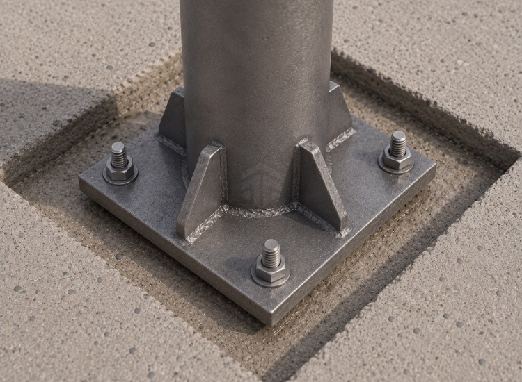 Ancla para concreto Placas base Ancla para concreto Placas base