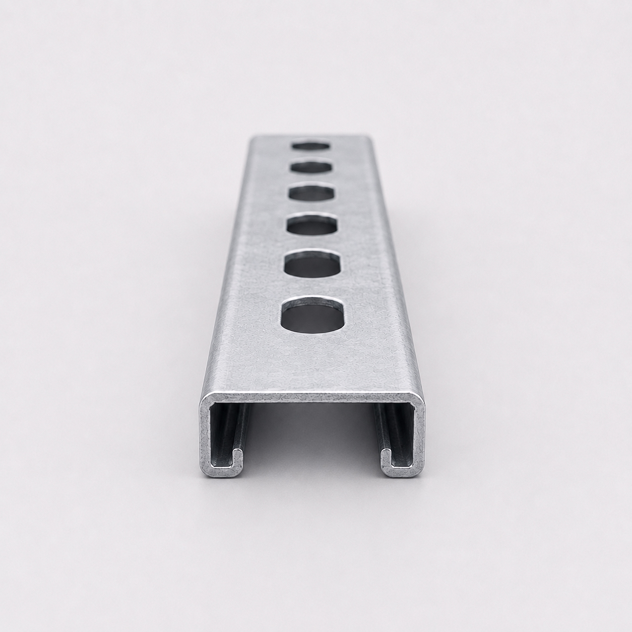 Perfil unicanal 4x2 perforado Perfil Unicanal Liso y Perforado